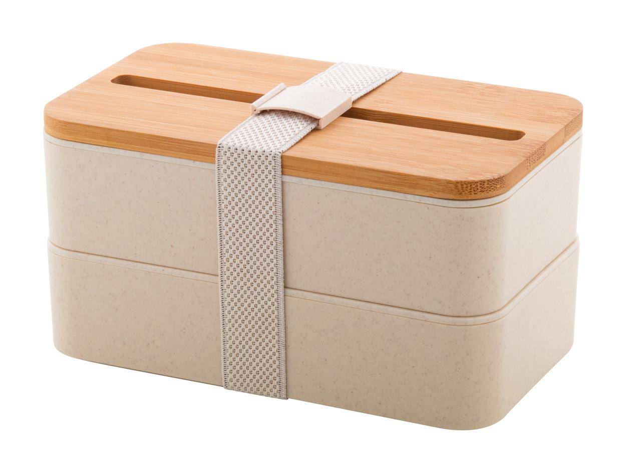 Graftan box na jedlo, hnedá prírodná  