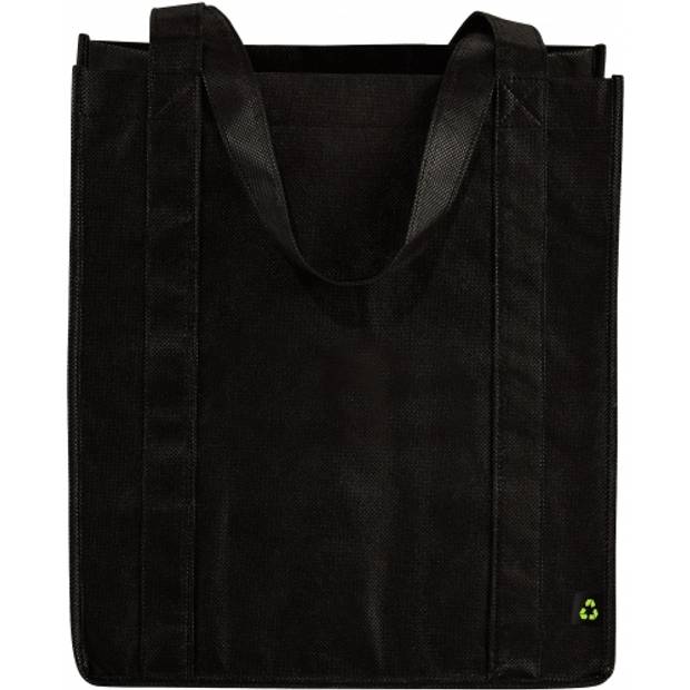 GROCERY nákupná taška, spevnené dno, čierna GROCERY nákupná taška, spevnené dno, čierna