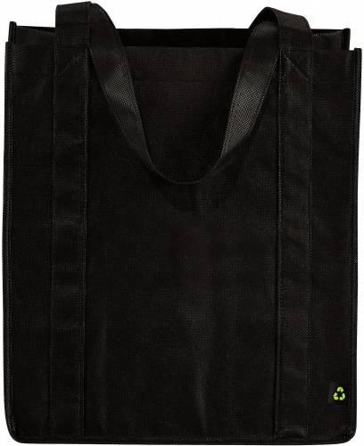 Grocery nákupní taška, zpevněné dno, černá