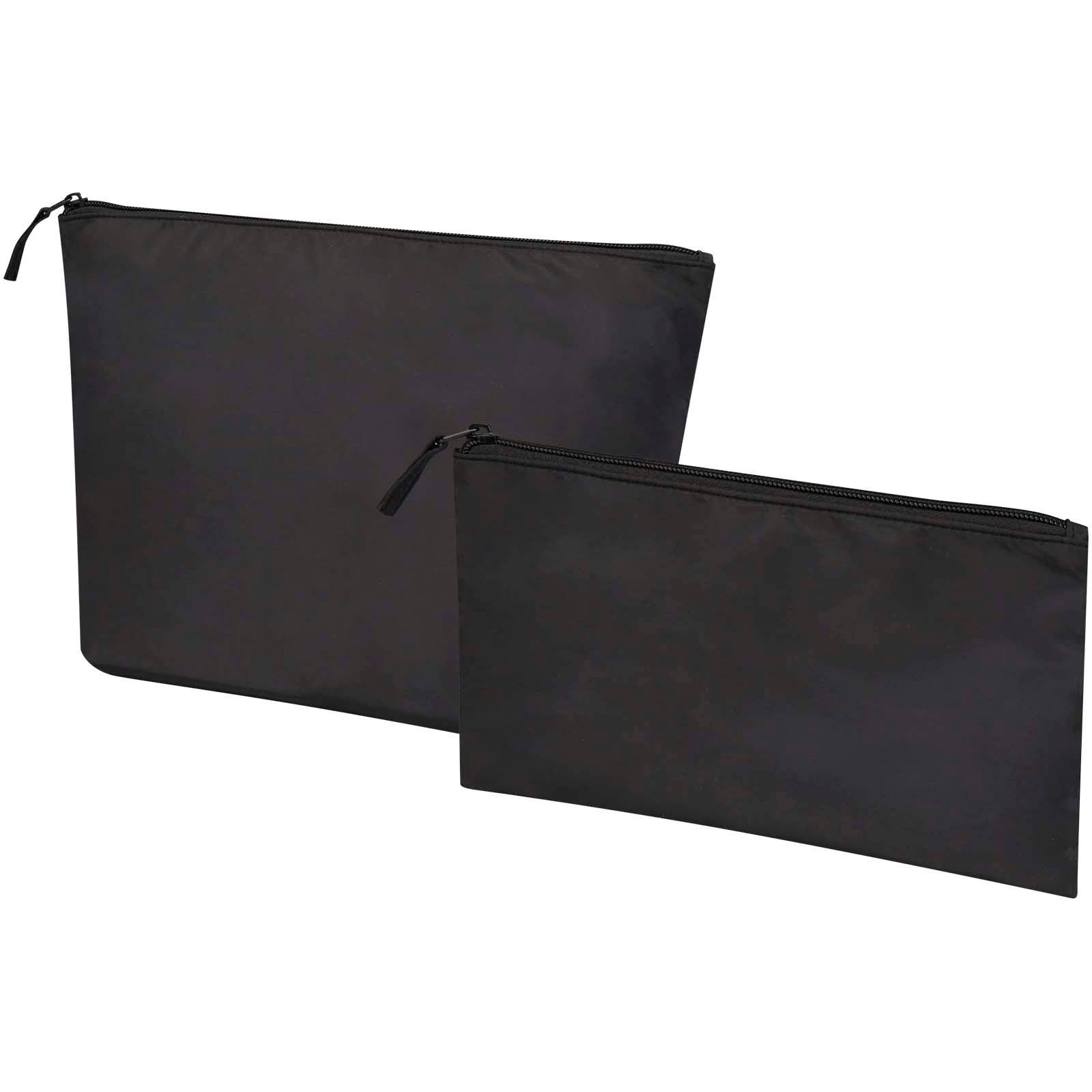 GRS recyklovaná sada toaletných taštičiek Swift, čierna