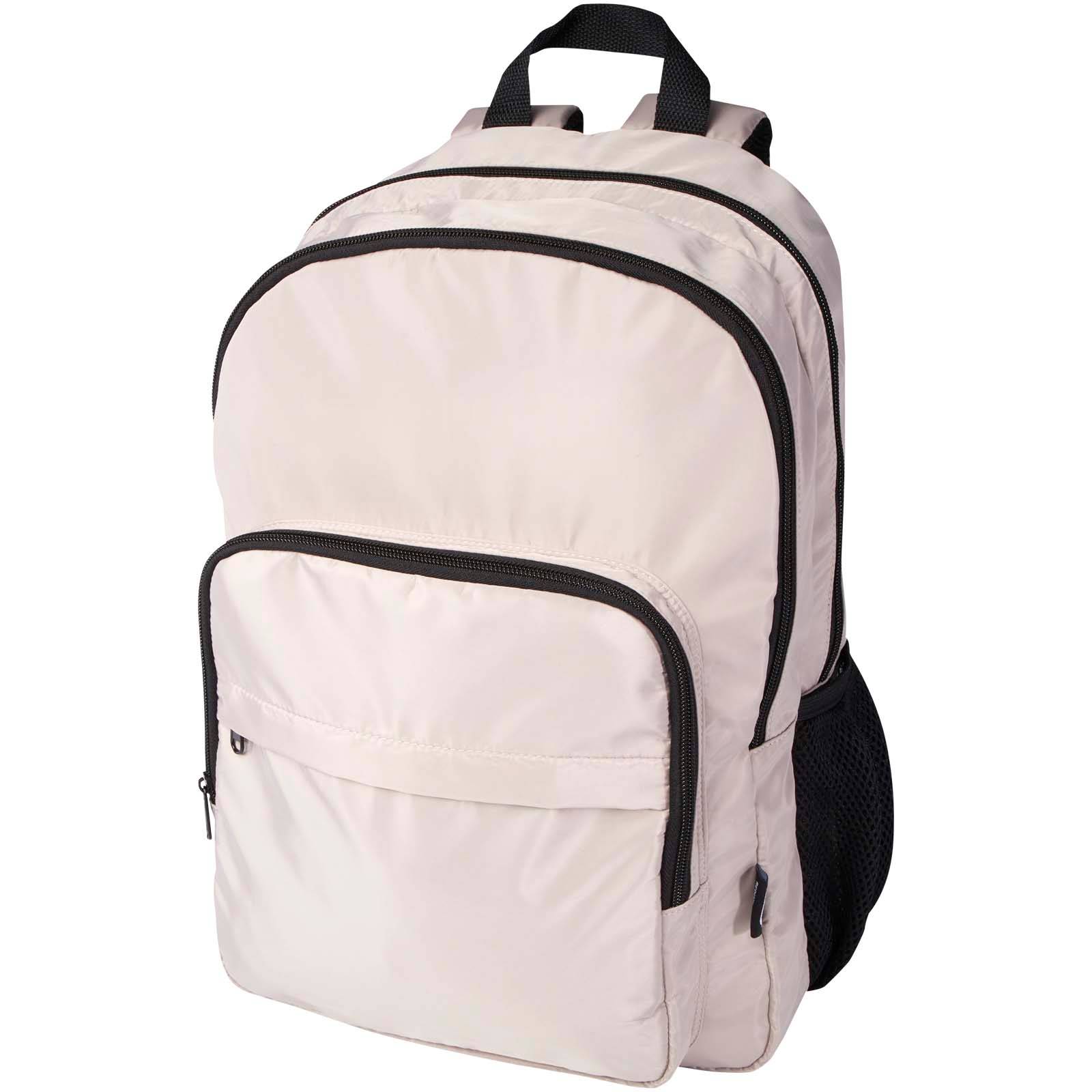 GRS recyklovaný batoh na notebook veľkosti 15″ (38 cm), 20 l Trend Plus, hnedá Oatmeal