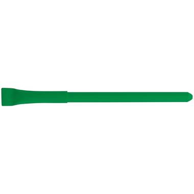 Guličkové pero s viečkom vyrobené z kartónu, modrá náplň, zelené