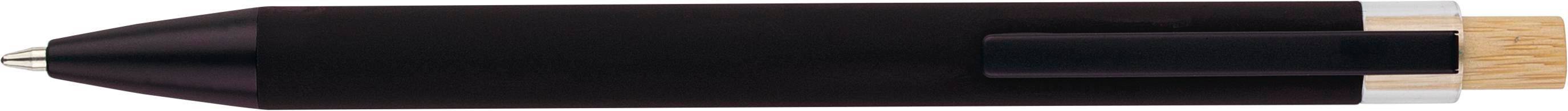 Guľôčkové pero Kira z recyklovaného hliníka, čierna