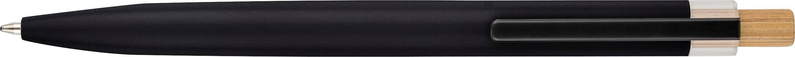 Guľôčkové pero Maren s lakovaným povrchom, čierna
