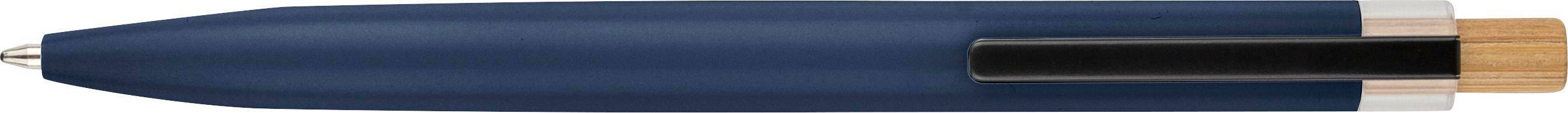 Guľôčkové pero Maren s lakovaným povrchom, modrá