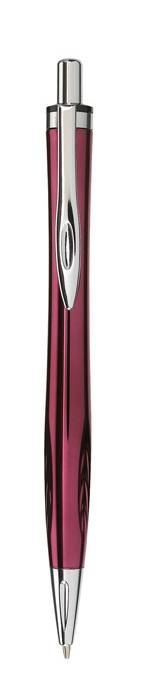 Guľôčkové pero, modrá náplň, červená