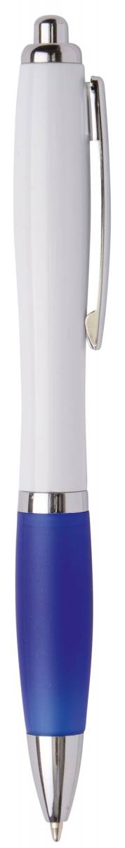 Guľôčkové pero plastové, dĺžka 14 cm, modrá