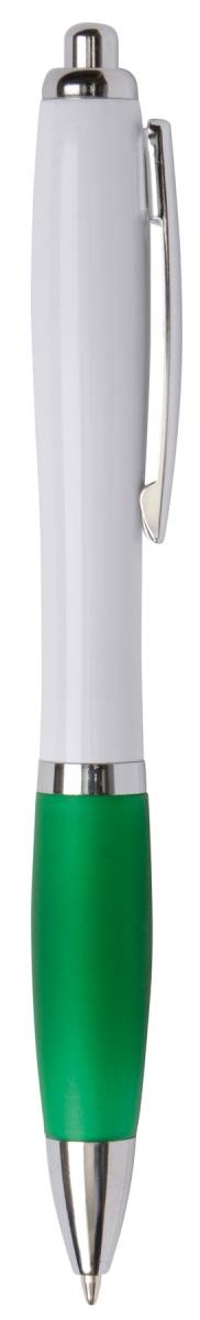 Guľôčkové pero plastové, dĺžka 14 cm,zelená