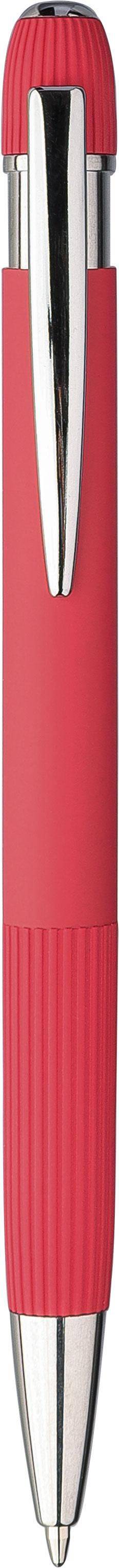 Guľôčkové pero z recyklovaného hliníka Mael, červená