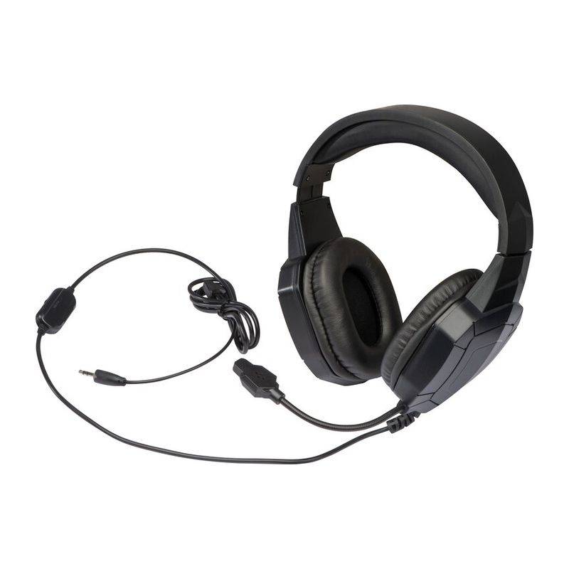 Headset s mikrofónom, čierna