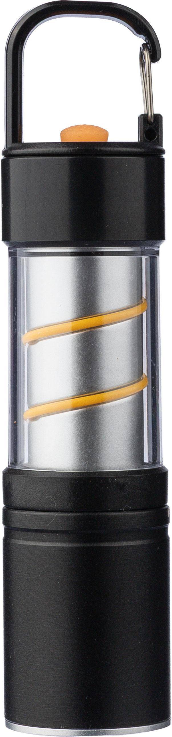 Hliníková baterka COB Vela, čierna