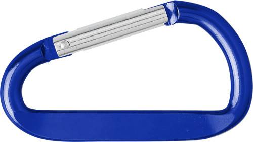 Hliníková klíčenka, karabinka, modrá