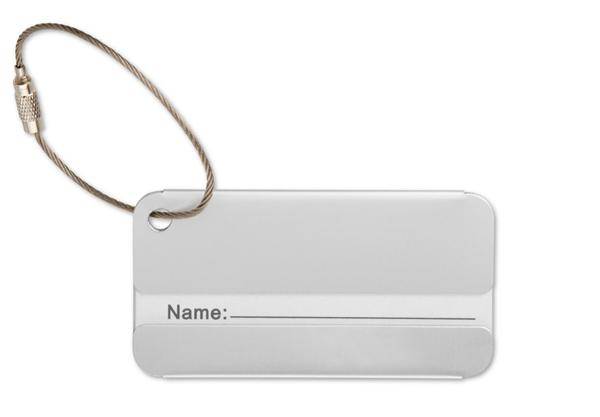 Hliníková menovka na kufor