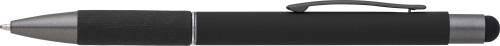 Hliníkové guľôčkové pero Jett, čierna