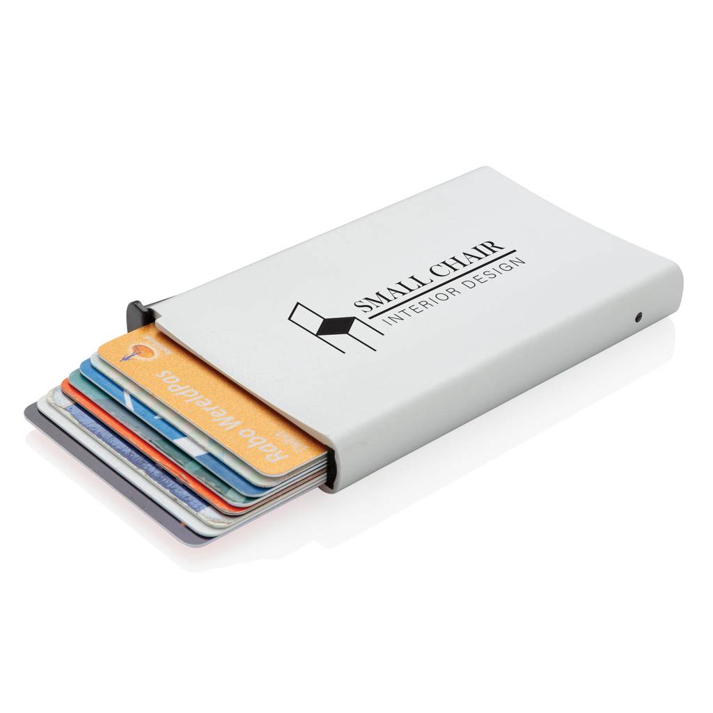 Hliníkové RFID puzdro na karty, strieborná