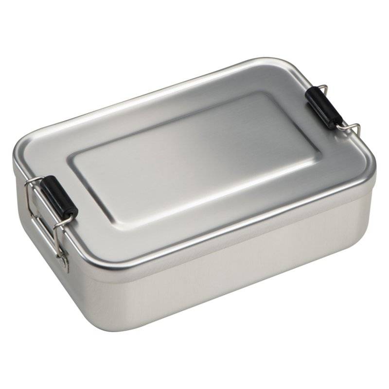 Hliníkový obedár strieborná