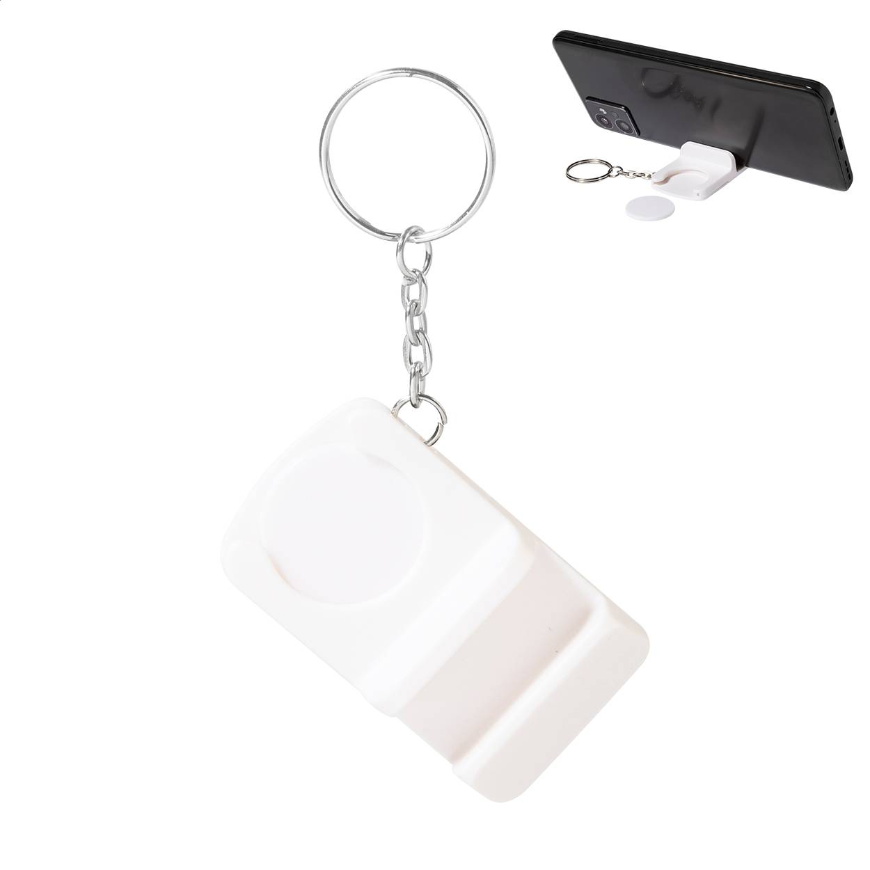 Hoken RABS prívesok na kľúče s mincou do vozíka, biela