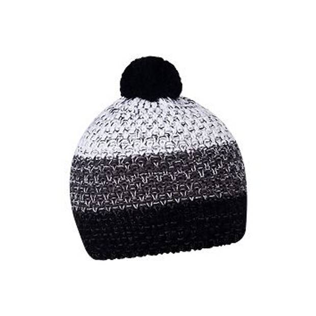 HORTON zimná čiapka s brmbolcom, čierna, biela a sivá HORTON zimná čiapka s brmbolcom, čierna, biela a sivá