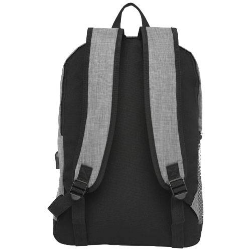 Hoss 15.6" business laptop backpack, Heather medium sivá