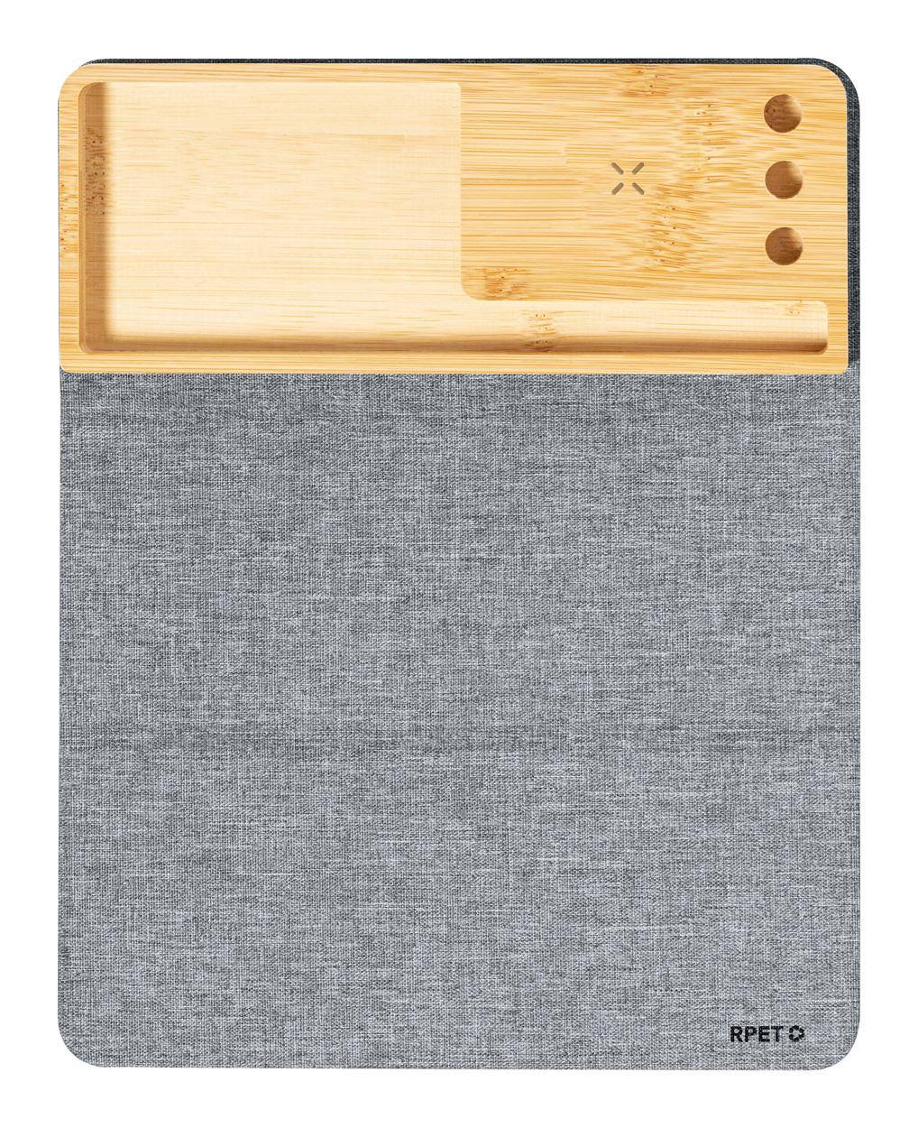 Hossian podložka pod myš s bezdrátovou nabíječkou, šedá tmavá