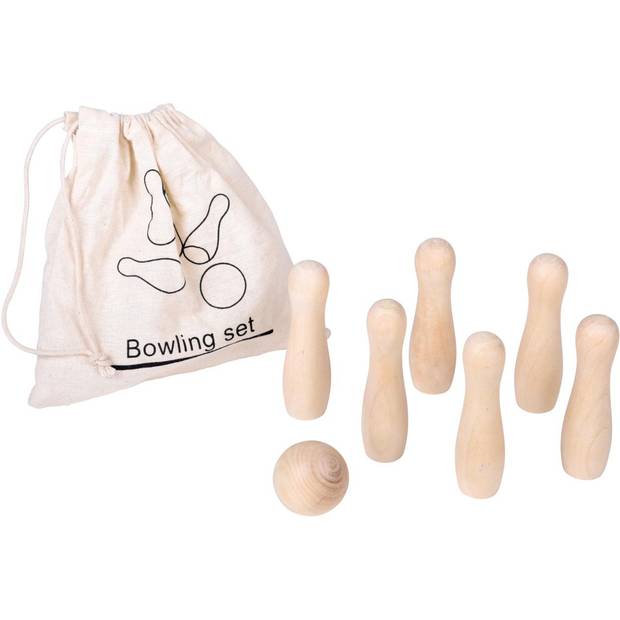 "Hra Bowling ""First Strike"" v bavlněné tašce, hnědá" "Hra Bowling ""First Strike"" v bavlněné tašce, hnědá"