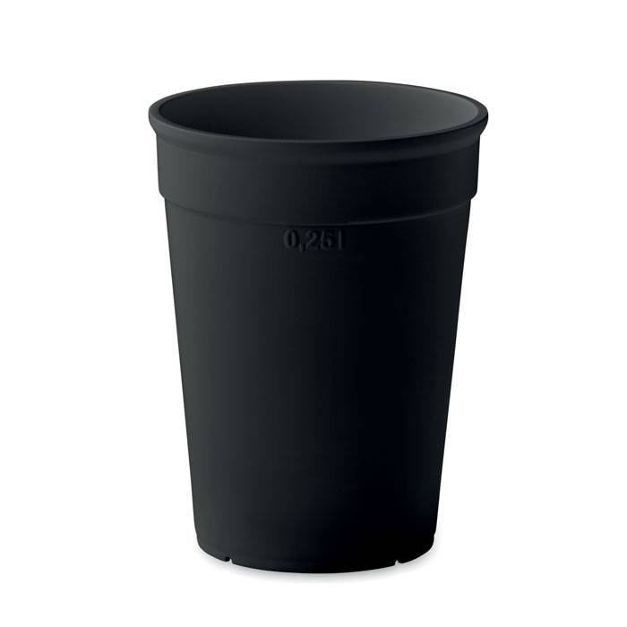 Hrnček z recykl. PP 300 ml, čierna