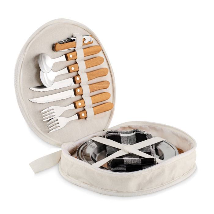 HUDSON Sada na piknik, hnědá béžová