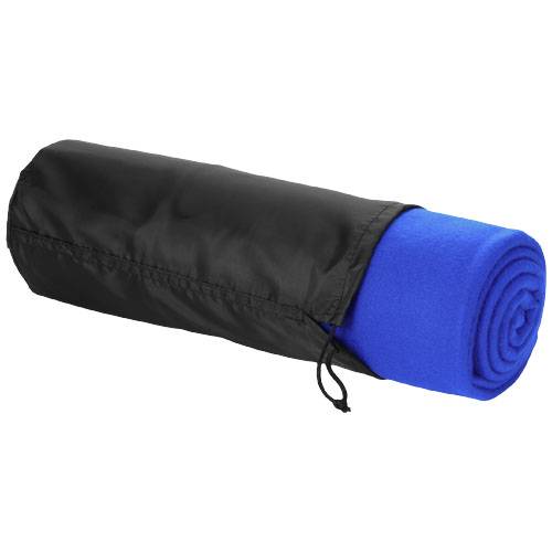 HUGGY Fleecová deka a vak, kráľ.modrá