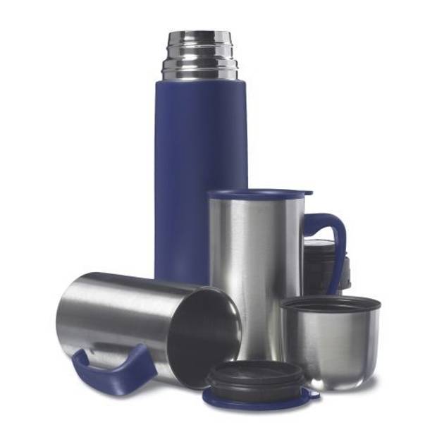 HYSON nerezová termoska 0,5 l, 2 termohrnčeky 0,3 l, modrá HYSON nerezová termoska 0,5 l, 2 termohrnčeky 0,3 l, modrá