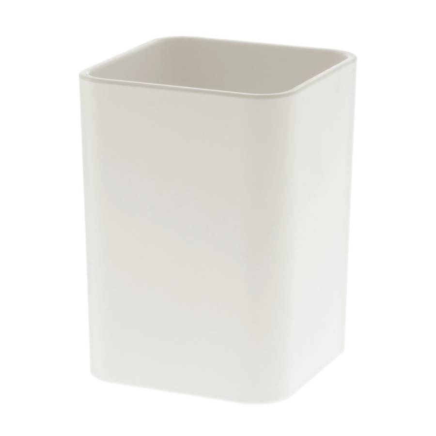 IMANUEL plastový stojan na psací potřeby, bílá