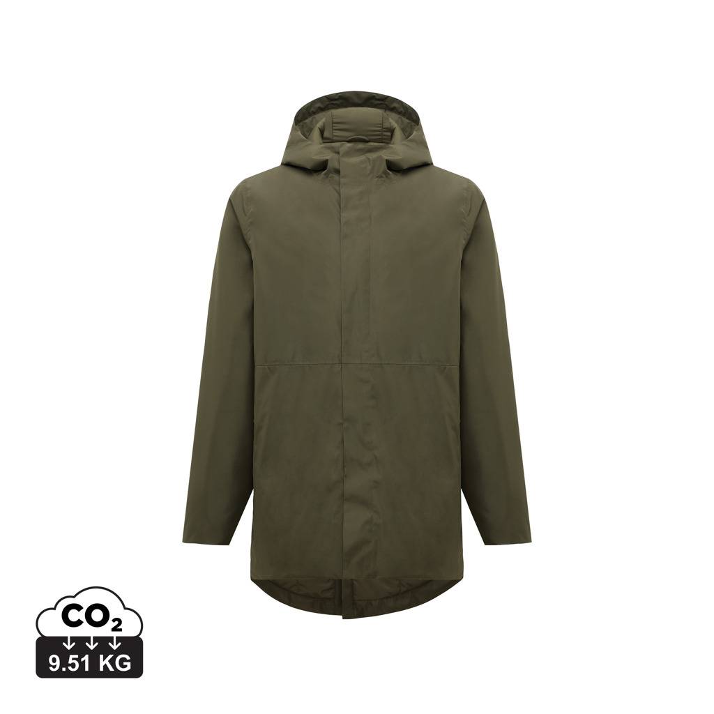 IQONIQ Thelon parka z recyklovaného polyesteru, zelená Khaki, XXS