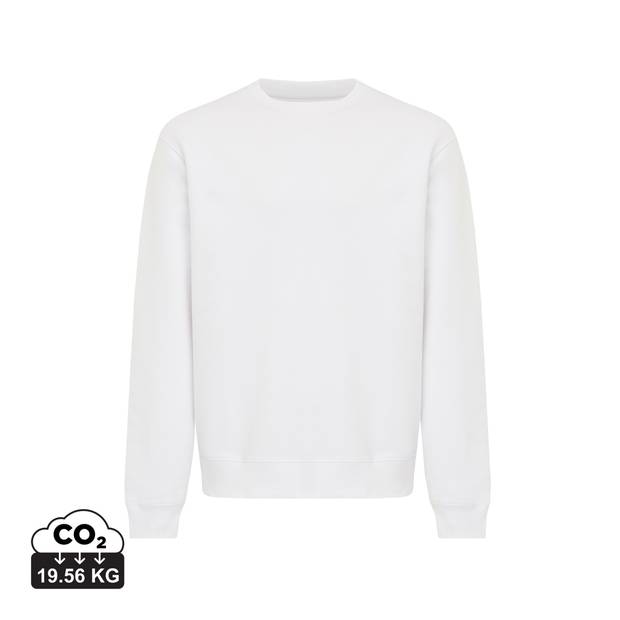 IQONIQ Toria Unisex mikina s okrúhl. výstrihom z rec. bavlny, biela Recycled IQONIQ Toria Unisex mikina s okrúhl. výstrihom z rec. bavlny, biela Recycled
