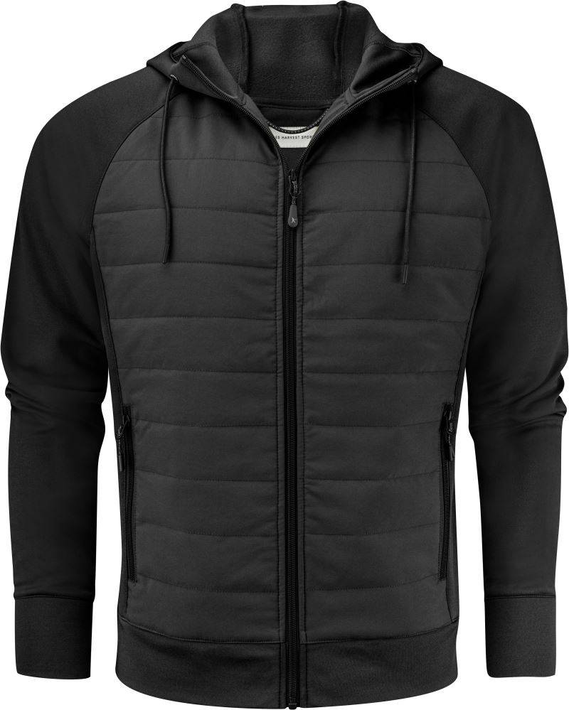 James Harvest|Keyport Jacket Men, Pánska hybrid.bunda"Two-Tone", čierna, S