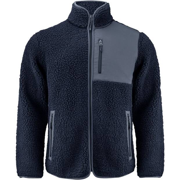 James Harvest|Kingsley Fleece Men, Pánska flís.bunda Sherpa"Two-Tone", modrá Navy, XXL James Harvest|Kingsley Fleece Men, Pánska flís.bunda Sherpa"Two-Tone", modrá Navy, XXL