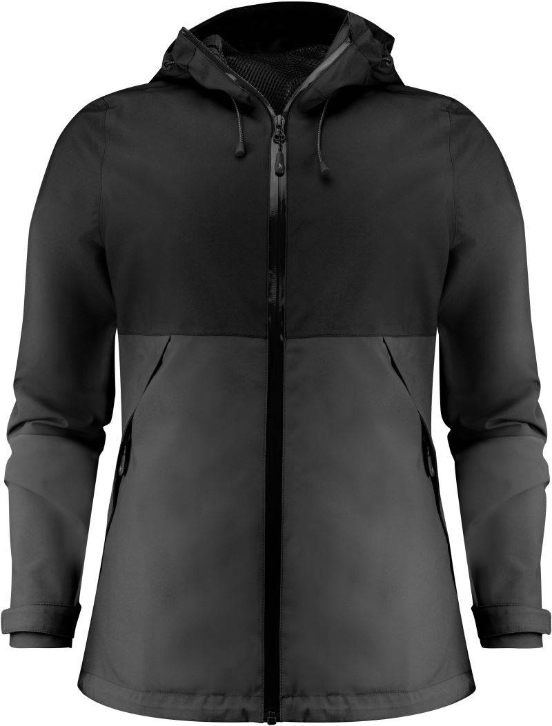 James Harvest|Northville Jacket Women, Dámska bunda do dažďa"Two-Tone", čierna, XS
