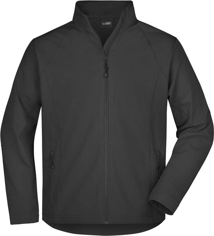 James&Nicholson|JN 1020, Pánska 3vrstv.softshell bunda, čierna, S