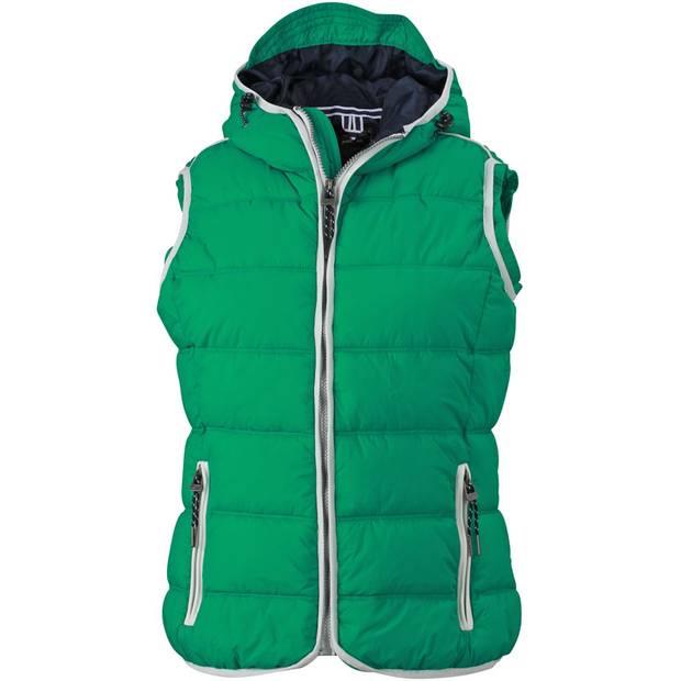 James & Nicholson | JN 1075, Dámska vesta, zelená irish - biela, S James & Nicholson | JN 1075, Dámska vesta, zelená irish - biela, S