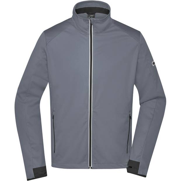James&Nicholson|JN 1126, Pánska 3vrstv.softshell bunda, sivá titan-čierna, S James&Nicholson|JN 1126, Pánska 3vrstv.softshell bunda, sivá titan-čierna, S