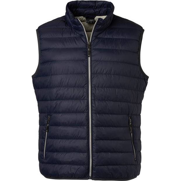 James & Nicholson | JN 1138, Pánska páperová vesta, modrá navy - sivá silver, S James & Nicholson | JN 1138, Pánska páperová vesta, modrá navy - sivá silver, S