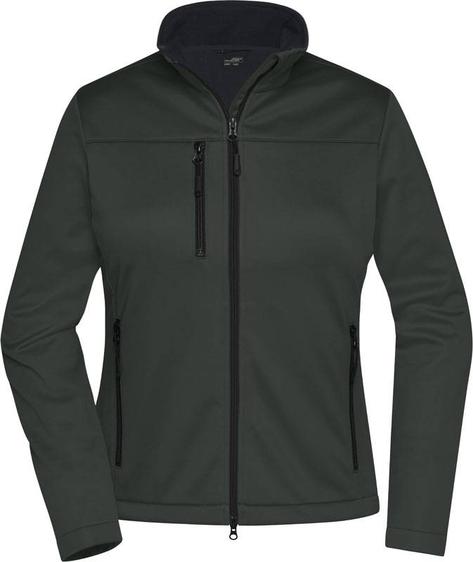 James & Nicholson | JN 1171, Dámská 3-vrstvá softshell bunda, šedá graphite, M