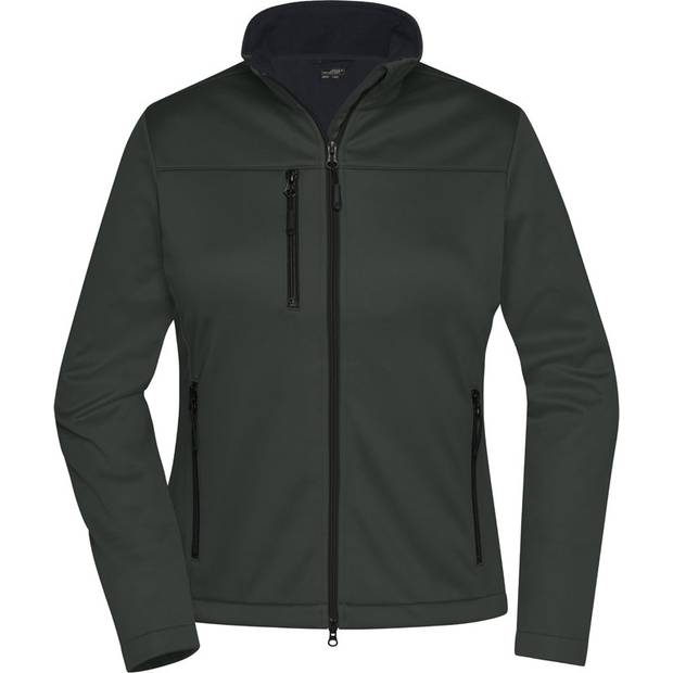 James & Nicholson | JN 1171, Dámská 3-vrstvá softshell bunda, šedá graphite, M James & Nicholson | JN 1171, Dámská 3-vrstvá softshell bunda, šedá graphite, M