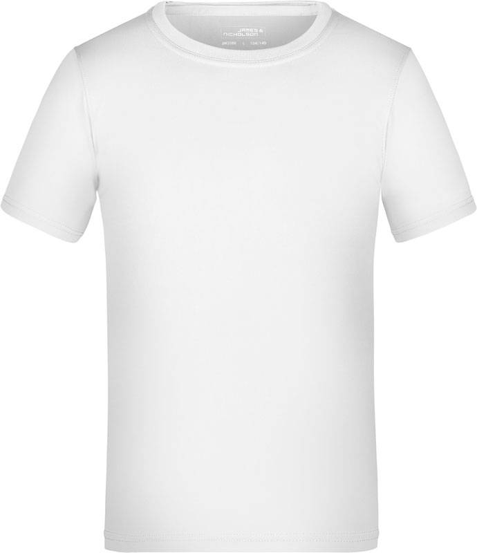 James & Nicholson | JN 358K, Detské žerzejové športové tričko, biela, XXL