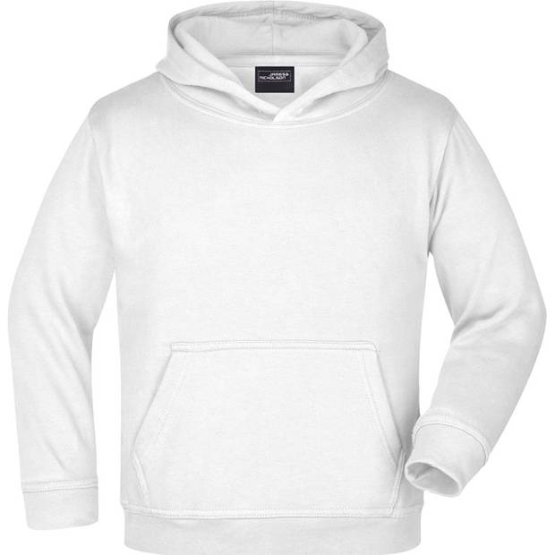 James & Nicholson | JN 47K, Detská mikina s kapucňou, biela, XL James & Nicholson | JN 47K, Detská mikina s kapucňou, biela, XL
