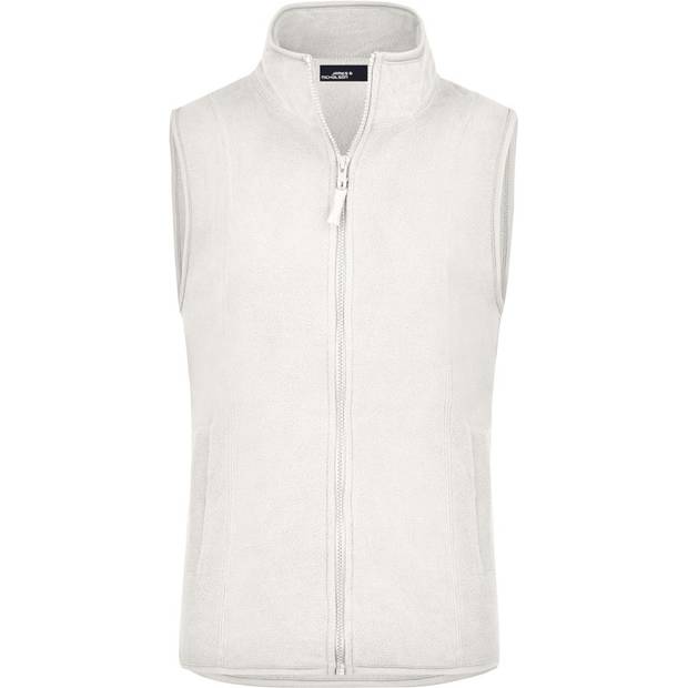 James & Nicholson | JN 48, Dámska mikrofleecová vesta, biela off, L James & Nicholson | JN 48, Dámska mikrofleecová vesta, biela off, L