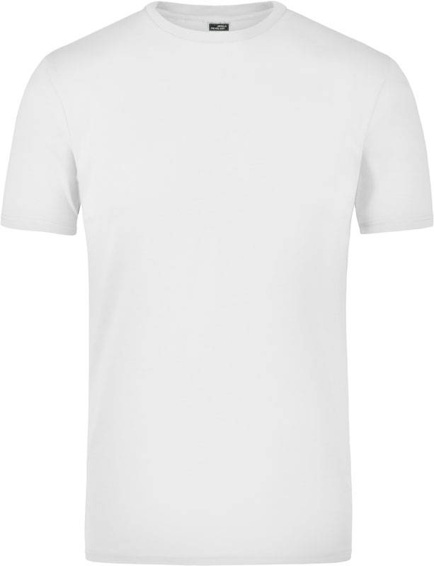 James & Nicholson | JN 55, Elastické tričko, bílá, XXL