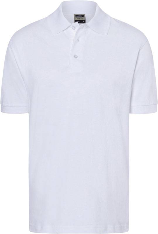 James & Nicholson | JN 70, Piqué polo, bílá, 3XL