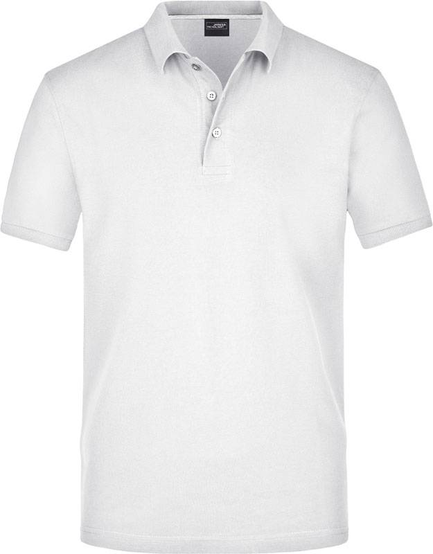 James & Nicholson | JN 708, Pánske pima piqué polo, biela, S