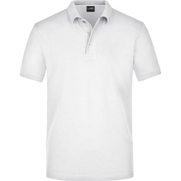 James & Nicholson | JN 708, Pánské pima piqué polo, bílá, S James & Nicholson | JN 708, Pánské pima piqué polo, bílá, S