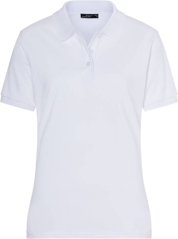 James & Nicholson | JN 71, Dámske piqué polo, biela, M