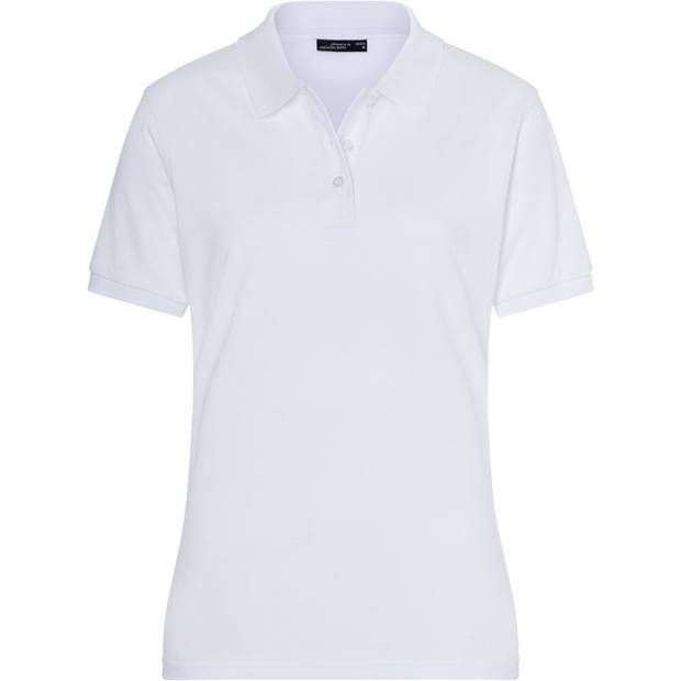 James & Nicholson | JN 71, Dámske piqué polo, biela, S James & Nicholson | JN 71, Dámske piqué polo, biela, S